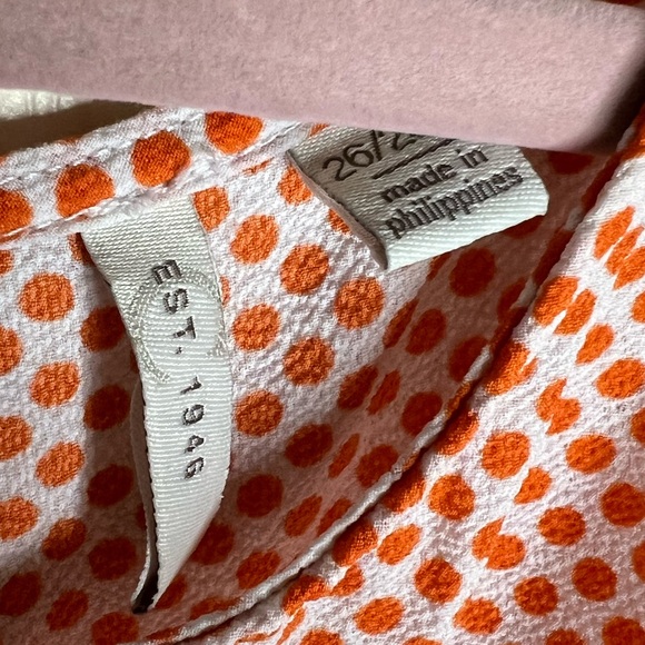 Orange & White Polka Dot Blouse size 26/28 - Picture 3 of 5